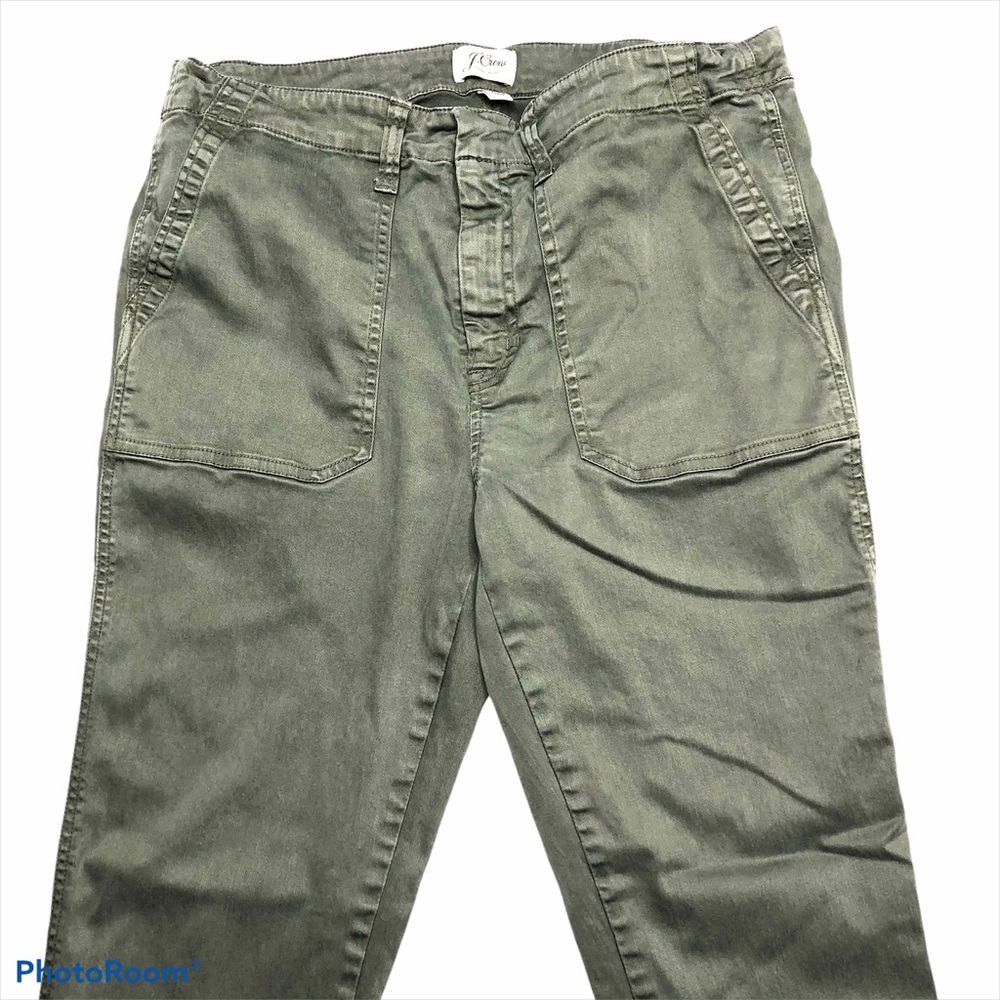 J. Crew Green Khaki Skinny Mid Rise Stretch Pants - Picture 3 of 16